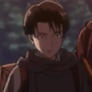 😐 37c1d392 Levi Ackerman Attack on Titan Anime, Charakter, Soldat, Manga, Levi, Attack on Titan telegram sticker