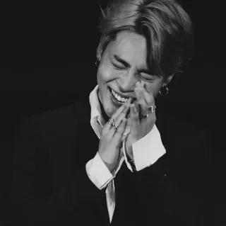 🕳 e06fad5e 사람, 미소, 행복, 남자, 흑백, 인물 사진 telegram sticker