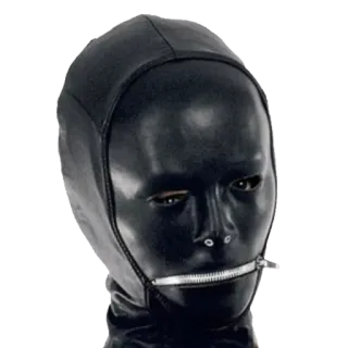 🌚 dbbbb618 masque, latex, fétiche, bizarre, noir, insolite, couvre-chef whatsapp sticker