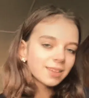 😐 dffb6a12 女人, 肖像, 青少年, 年轻女性, 头像, 脸 telegram sticker