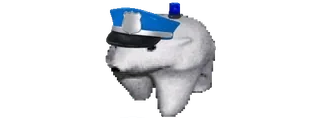 👮‍♂️ 22c192cc 北极熊, 警察, 警帽, 动物, 卡通, 警察, 警官 telegram sticker