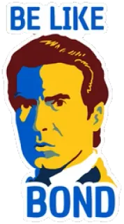 Be like Bond @stickersb2b telegram stickers