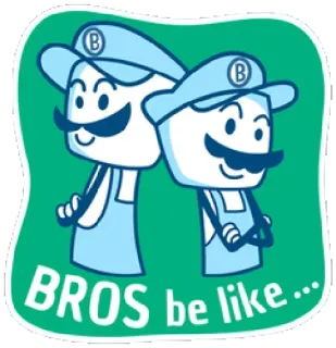 🤪 bc625604 BROS be like... เพื่อน, การ์ตูน, ตัวละคร, ตลก, สีน้ำเงิน telegram sticker