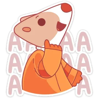 😱 daa9d190 AAAAA การ์ตูน, สัตว์, ภาพประกอบ, สติกเกอร์, น่ารัก, AAAAA, โบกมือ telegram sticker
