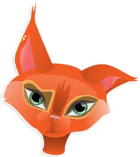 🤨 e734a9b0 kucing, binatang, oranye, stiker, imut telegram sticker