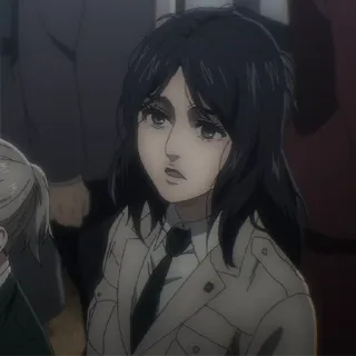 😮 2ffb2bd8 Pieck Finger Attack on Titan 动漫, 进击的巨人, 皮克·芬格尔, 角色, 卡通 telegram sticker