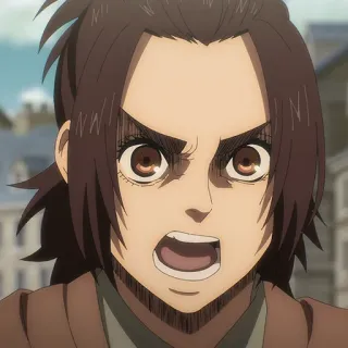 Shingeki no Kyojin by @Trickees telegram stickers