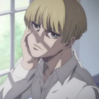 😒 4a6e08b4 Yelena Attack on Titan 动漫, 角色, 漫画, 耶莲娜, 进击的巨人 telegram sticker