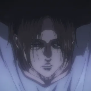 😔 5d415292 Eren Yeager Attack on Titan 动漫, 进击的巨人, 艾伦·耶格尔, 卡通 telegram sticker