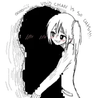 🕸️ 7c82827b VOID CHAN is so cute!!! อนิเมะ, มังงะ, น่ารัก, ความว่างเปล่า, ผู้หญิง, คาวาอิ telegram sticker