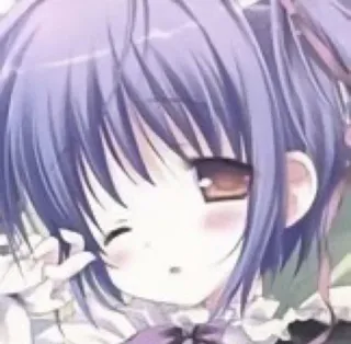 🕸️ a9986068 สาวอนิเมะ, การ์ตูน, น่ารัก, มังงะ, ผมสีม่วง, ผู้หญิง, อนิเมะ telegram sticker