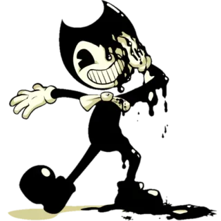 😂 d59bc44e Bendy Kreskówka, Tusz, Postać, Straszny telegram sticker