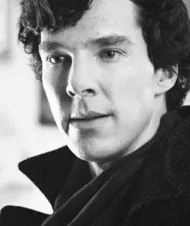 😐 0ccf1f88 Sherlock Holmes Sherlock Sherlock, Benedict Cumberbatch, detektif, acara TV, aktor, inggris, misteri telegram sticker