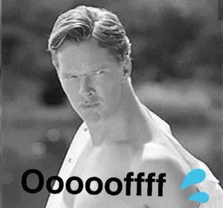 😍 2695cde7 Ooooooffff pria, aktor, ekspresi, lucu, meme telegram sticker