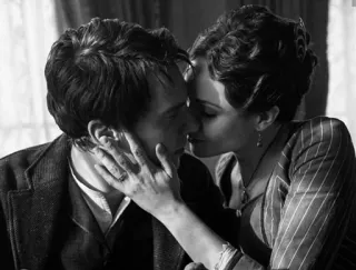 😍 539ddc78 ciuman, cinta, romantis, pasangan, kasih sayang, hitam putih telegram sticker