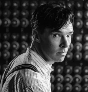 😐 6f95594b Alan Turing The Imitation Game Alan Turing, Benedict Cumberbatch, ilmuwan, matematikawan, Enigma, Perang Dunia II, Inggris, pemrogram, ilmu komputer telegram sticker