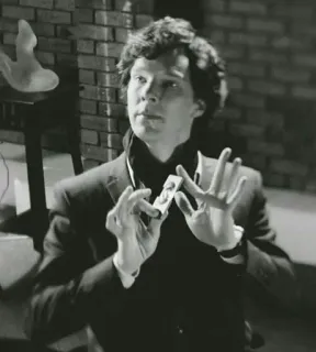 😌 6d5e7e1c Sherlock Holmes Sherlock (TV series) Sherlock, Benedict Cumberbatch, Serial TV, Detektif, Sherlock Holmes telegram sticker