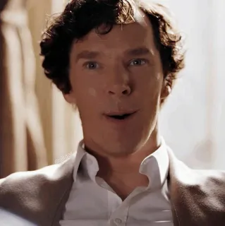 🤑 893b9a11 Sherlock Holmes Sherlock benedict cumberbatch, sherlock, aktor, pria, potret telegram sticker