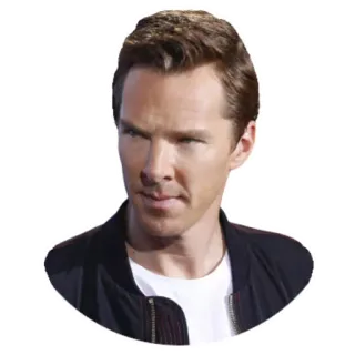 😠 abf97f7e Benedict Cumberbatch actor, famoso, retrato, hombre telegram sticker