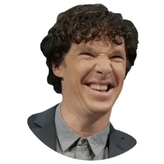 😁 ae156396 persona, cara, expresión, hombre, retrato, Benedict Cumberbatch telegram sticker