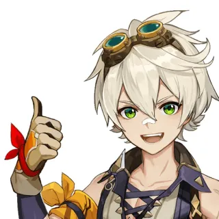 👍 09fd247e Bennett Genshin Impact Anime, Bennett, Genshin Impact, Videojuego, Personaje, Pulgar arriba whatsapp sticker