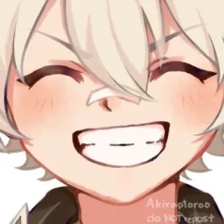 😃 662e35f1 do NOT repost Anime, Sonrisa, Feliz, Dibujos animados, Fanart whatsapp sticker