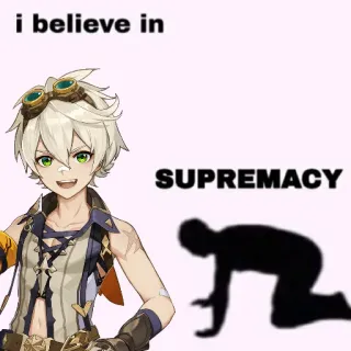 🛐 68afcc11 Bennett Genshin Impact i believe in SUPREMACY genshin impact, bennett, supremacía, videojuego, personaje whatsapp sticker