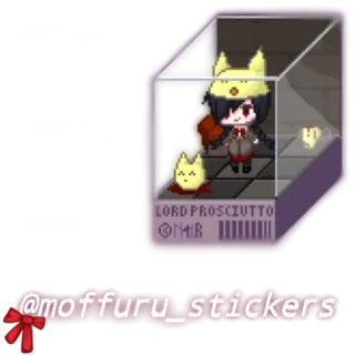 🌟 addd6297 LORD PROSCIUTTO персонаж, прошутто, кот, животное, милый, стикер whatsapp sticker