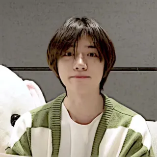 ❤️ f105657d Person, Mann, Porträt, Lässig, Koreanisch, Asiatisch, Cardigan, Lächelnd telegram sticker