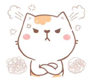 😠 4ba0894f wütend, Katze, rasend, Cartoon, genervt, verärgert whatsapp sticker