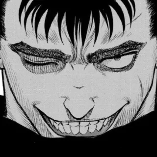 😬 732f6f30 Guts Berserk Anime, Manga, Berserk, Guts, Personaggio, Faccia telegram sticker