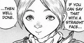 😎 e8d56b58 ...THEN WELL DONE. IF YOU CAN SAY THAT WITH A STRAIGHT FACE... Manga, Anime, Serio, Dialogo, Personaggio telegram sticker