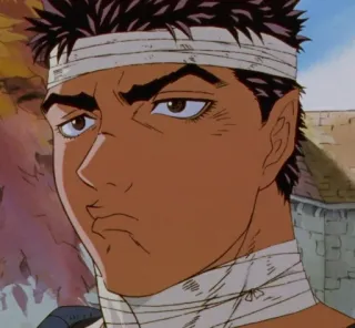 😗 415eb3bf Guts Berserk Anime, Manga, Zwaard, Krijger, Moed telegram sticker