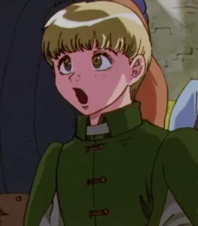 😳 c15c2172 Anime, Cartoon, Meisje, Verrast, Uitdrukking telegram sticker