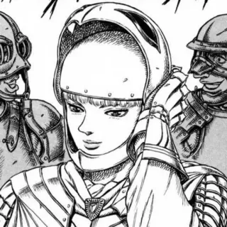 ➿ 2bfbc98b Griffith Berserk Manga, Berserk, Casco, Armadura, Fantasía telegram sticker