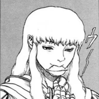 ➿ 3fb9e9d5 Griffith Berserk Manga, Anime, Personaje, Expresión telegram sticker