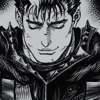 ➿ e843d4a1 Guts Berserk Anime, Manga, Guerrero, Espada, Armadura telegram sticker