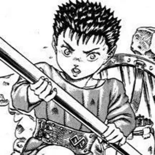 ➿ f97b9c4d Guts Berserk Anime, Manga, Espada, Fantasía, Guerrero, Berserk telegram sticker