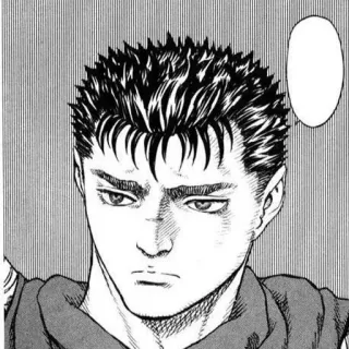 ➿ fabb1065 Guts Berserk anime, manga, berserk, guts, guerrero telegram sticker