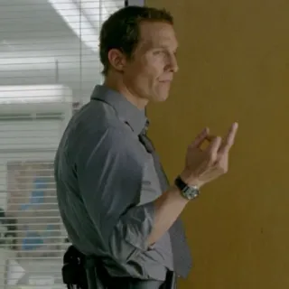 ⭐️ 1eaf7393 dedo do meio, gesto ofensivo, homem, casual de negócios, rude telegram sticker