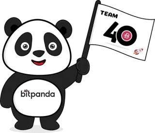 🏁 0fddca3c TEAM 40 bitpanda panda, Bitpanda, cryptomonnaie, équipe, fusée whatsapp sticker