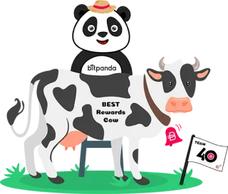 🐮 c1cdd9ed BEST Rewards Cow Panda, Vache, Dessin animé, Animal, Mascotte, Récompenses whatsapp sticker