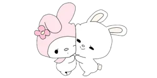 ▫️ 40ec8452 My Melody Hoạt hình, Thỏ, Kawaii, Dễ thương, Sanrio, My Melody telegram sticker