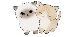 ▫️ 4d7100fa mèo, mèo con, dễ thương, động vật, nhãn dán, kawaii telegram sticker