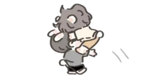 ▫️ 585d4ef0 Ôm, Cặp đôi, Hoạt hình, Dễ thương, Tình cảm, Mối quan hệ telegram sticker