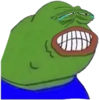 🐸 a84bfa8b Pepe the Frog Pepe, Rana, Meme, Internet, Triste, Piangendo whatsapp sticker