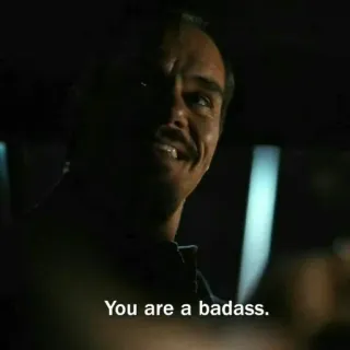 ⚖️ 1fa7a70c You are a badass. крутой, заявление, поддержка whatsapp sticker