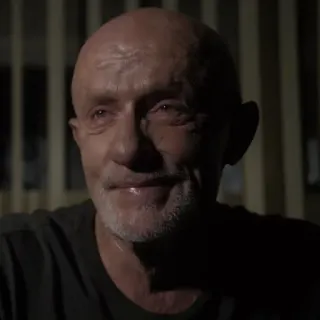 ⚖️ 99e1a88f Mike Ehrmantraut Breaking Bad старый, лысый, серьезный, мужчина, безопасность, преступник, наемный убийца whatsapp sticker