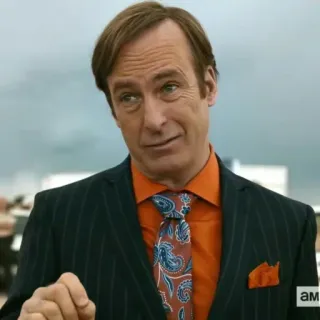 ⚖️ c9128004 Saul Goodman Better Call Saul адвокат, преступник, костюм, бизнесмен whatsapp sticker