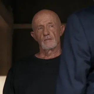 ⚖️ f0665b44 Mike Ehrmantraut Breaking Bad лысый, мужчина, серьезный, старый, персонаж whatsapp sticker